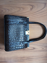 Faux Alligator pvc Vintage Bag from the 50s