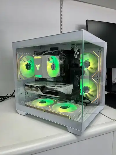 White gpu GAMING PC AMD Ryzen 5 9600X ,32G, 1TB SSD RTX 5060, View more
