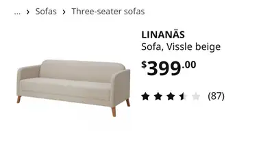 Canapé IKEA LINANÄS, View more