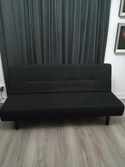 Black Sofa Bed Futon Couch, View more