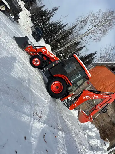 M62 Backhoe with Cab Daily $750 Available with bucket or forks, contractors or vetted operators ONLY...