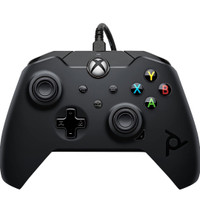 PDP Gaming Wired Controller, Raven Black - Xbox Series X|S, One,
