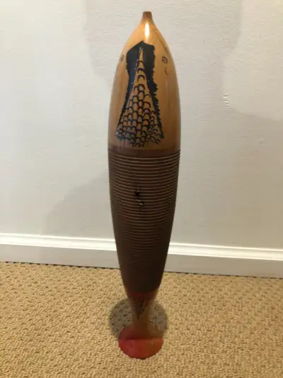 Vintage Guiro, a percussion instrument commonly used in Latin..., View more