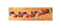 ABC / 1,2,3,.... wooden puzzle caterpillar