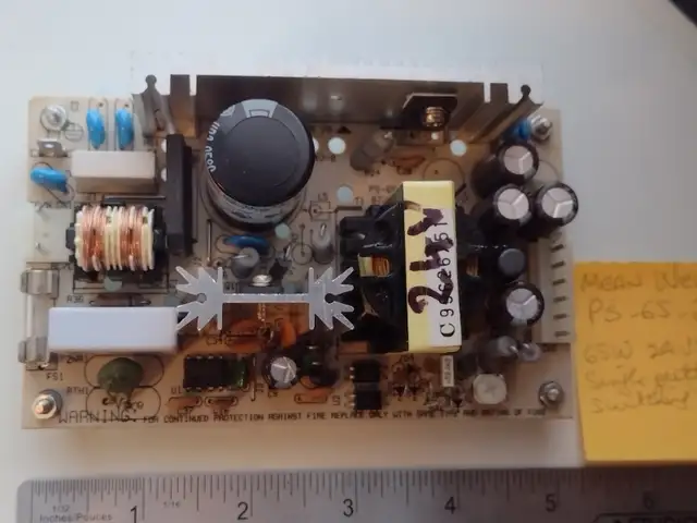 MEAN WELL PS-65-24 Switching Power Supply 24VDC 2.7A 0-3A 65W63013092336001121