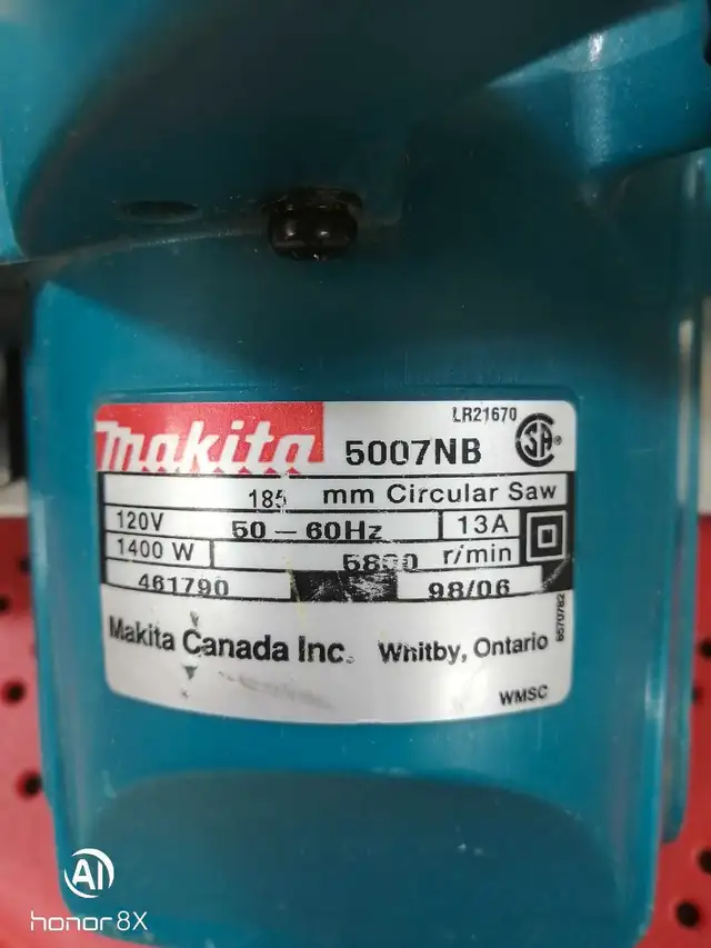 Makita 5007NB  circular saw in Power Tools in Lethbridge - Image 3