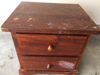 I deliver! Small vintage nightstand