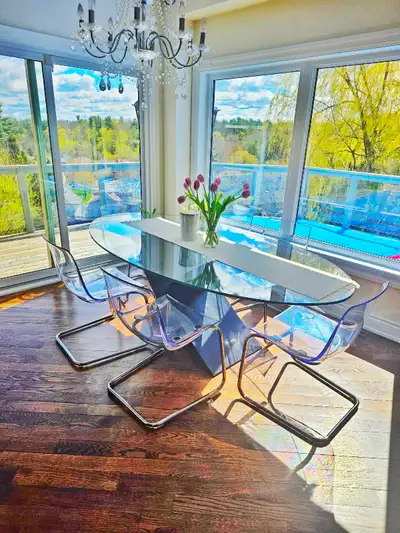 Glass Dinning table , View more