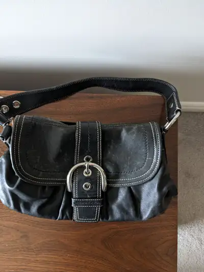 Coach Black Leather Purse, View more