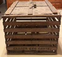 ANTIQUE Early 1900s - Wooden Canada Egg Crate Carrier - $75