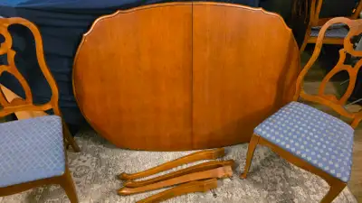 Wood Dining Room Table with 4 Chairs, View more