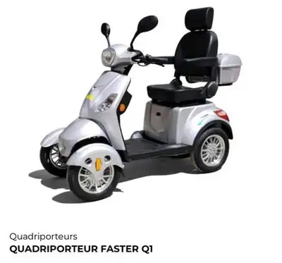 2 Faster Q1 Four Wheeled Scooters, View more