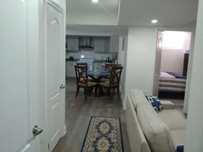Bright and spacious, furnished, 1 bedroom apartment available in Woodbridge. 2 minute walk to bus st...