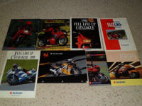 1990's Lot of Vintage Suzuki Motorcycles color brochures