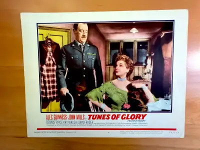 Vintage TUNES OF GLORY (1960) 11 x 14" Lobby Card Alec Guinness, View more