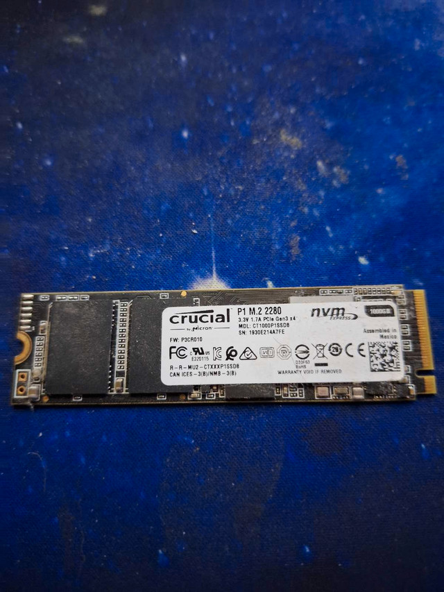 Crucial 1000gb ssd m.2 in System Components in Leamington
