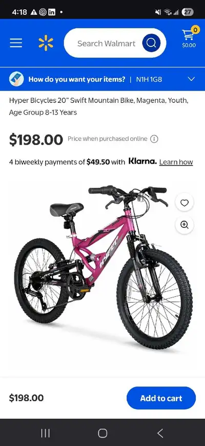 Bike for Girls 8-13yrs (Like New - Hyper Mountain Shimano), View more