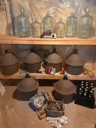Complete Wine Making Equipment 6 Demi Johns / 6 Carboys accessor, View more