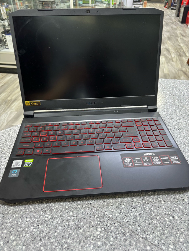 Acer Nitro 5 Laptop I5 10T 2.5Ghz 24Gb 256SSD RTX3050 in Laptops in Oshawa / Durham Region
