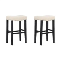 Upholstered Nail Head Bar Stool (Set of 2)