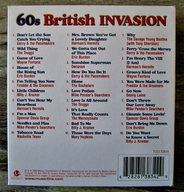 Coffret de 3 CD musique Brithish invasion 60s dans CD, DVD et Blu-ray  à Longueuil/Rive Sud - Image 4