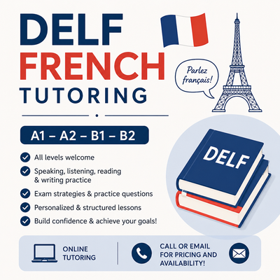 French DELF Tutoring, View more