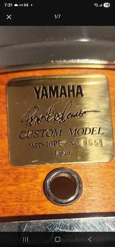 PETER ERSKINE YAMAHA SIGNATURE SNARE DRUM, View more
