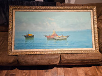 VINTAGE OIL PAINTING - LARGE