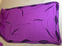 Purple saree/sari with 2 blouses