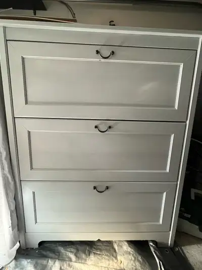 Large IKEA dresser Looks and works great Deep drawers hold a tonne of clothing Dimensions: 43.25 inc...
