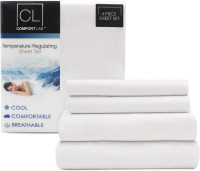 Posh Home Comfort Lab Queen Size Sheet Set Ultra-Soft White 4 pc