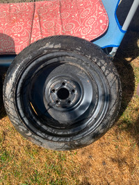 Spare tire T115/70D14 UniRoyal HideAway with rim