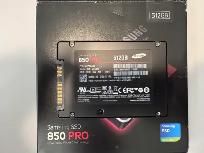 Samsung 850 Pro V-NAND 512GB SATA III 2.5” SSD, View more