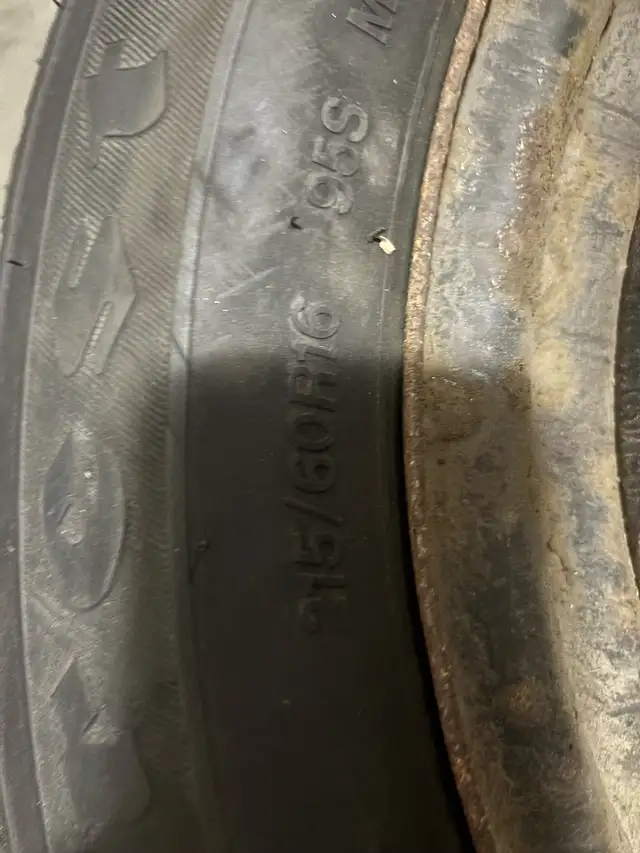 winter tires and rims of a 2018 VW Passat 215/60R/15 in Tires & Rims in Bedford - Image 3