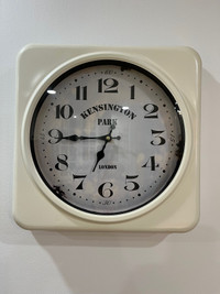 Fifty Five South Ivory Square Wall Clock