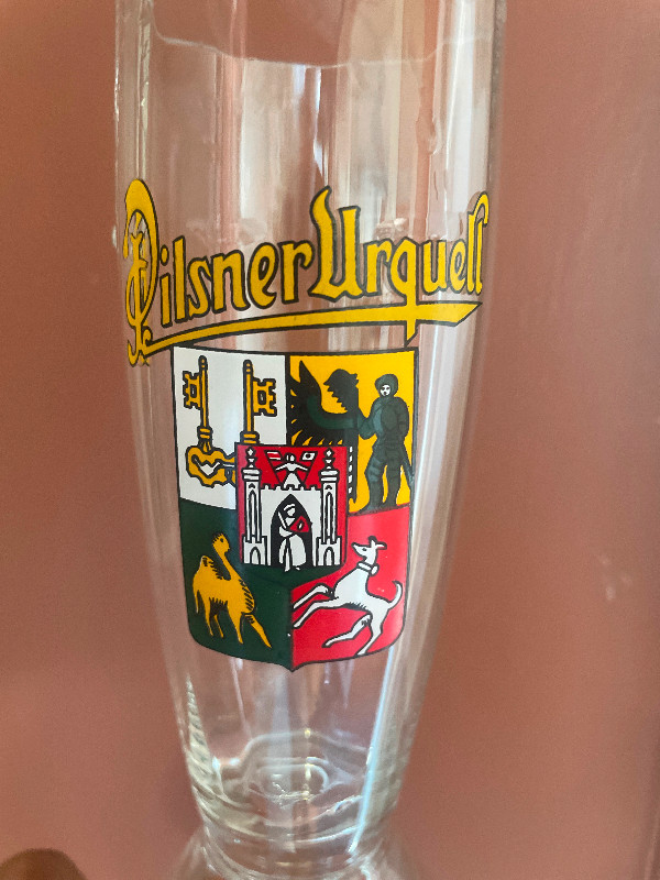 Pilsner Urquell beer glasses- set of 4. VINTAGE in Arts & Collectibles in City of Halifax - Image 4