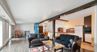 appartement 2 ch 3 étages, dans le Vieux-Quebec meublé avec terr