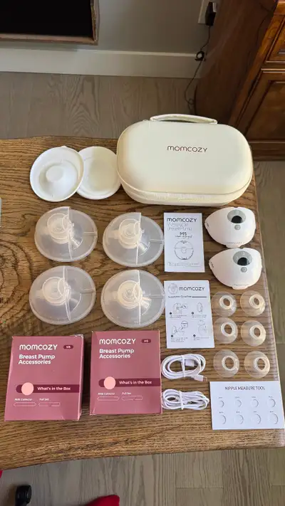 Momcozy M5 Wearable Breast Pump Set – Complete with Carrying Cas, View more