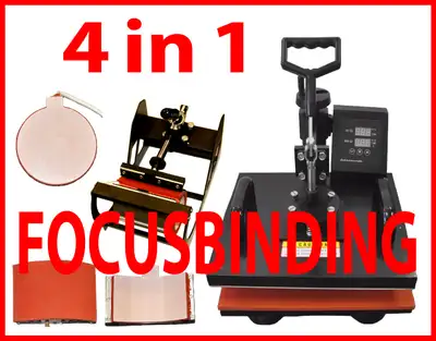 The "4in1 Sublimation Transfer Heat Press Mug Plate Cap Hat T-shirts" is ideal for heat transfer of...