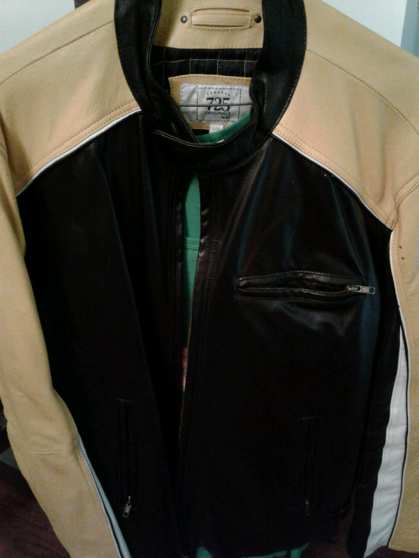Motorcycle style leather jacket for men $200 or swap  in Men's in City of Toronto - Image 6