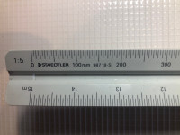 Staedtler Triangular Metric Ratio Scales 987 18-1 and 987 18-Si