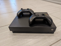 XBox One X 4K 1TB with 2 Controllers + 3 Games
