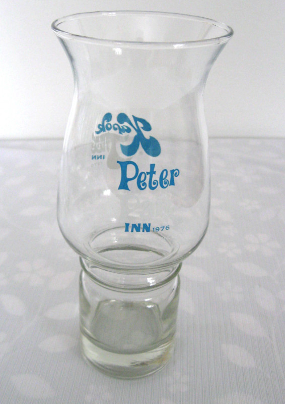 VERRE VINTAGE PETER PAN INN / KAPOK TREE  PROMO GLASSES  c.1976 dans Art et objets de collection  à Ouest de l’Île - Image 3