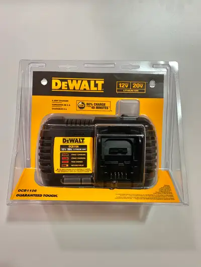 DEWALT FAST BATTERY CHARGER DCB1106, View more