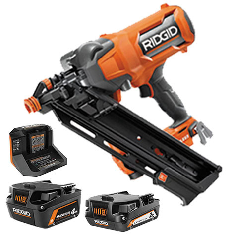 RIDGID Brushless 3-1/2" Framing Nailer w/ 4Ah & 2Ah Batteries in Power Tools in Mississauga / Peel Region