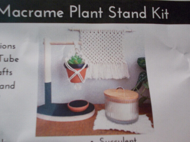 New Macrame Plant Stand Kit  - Great Gift! in Hobbies & Crafts in City of Toronto - Image 2
