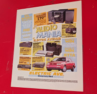 1994 ELECTRIC AVENUE RETRO STEREO AUDIO WIN A VW JETTA AD