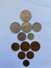 Monnaie Royaume Uni, 12 pièces différentes 