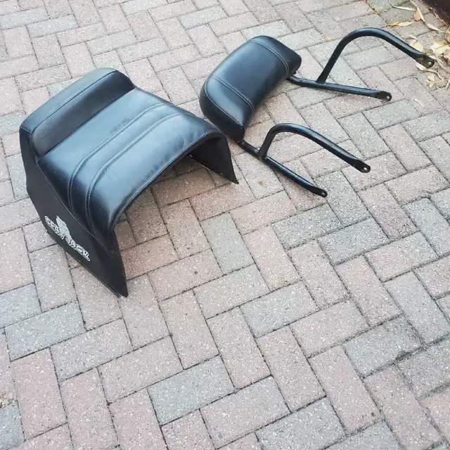 2 up Snowmobile Seat with Backrest | Snowmobiles Parts, Trailers