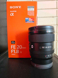 Sony G 20mm F1.8 lens